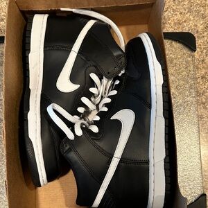 Reimaged Nike Dunk Hi (GS) Anthracite / White / Black Box Label